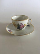 Royal Copenhagen Saxon Flower Kaffeetasse und Untertasse Nr. 1870