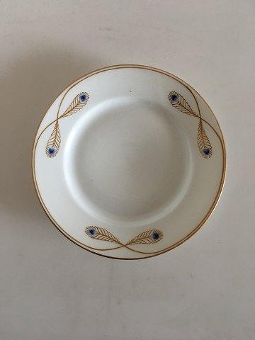 Royal Copenhagen Stel No 118 Spisetallerken Påfugl med Guldkant