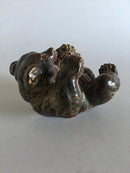 Royal Copenhagen Stoneware Bear on back Figurine No 20271