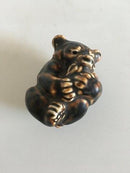 Royal Copenhagen Stoneware Figurine Brown Bear Cup No. 21434