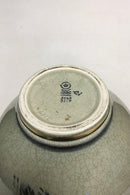 Royal Copenhagen Vase aus Steingut mit Craquelé-Glasur, verziert mit Vögeln und Weizenpflanzen in grüner Glasur, mit Gold besetzt Nr. 5062/3119