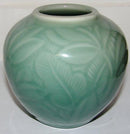 Royal Copenhagen Unika Nils Thorsson Vase i Celedon Glasur