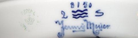 Royal Copenhagen Unika Vægtallerken af Jenny Meyer fra 1902