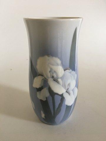 Vase Royal Copenhagen Art Nouveau Précoce Avec Iris Et Or Vase Royal Copenhagen Art Nouveau Précoce Avec Iris Et Or