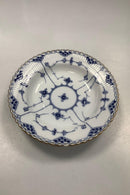 Sæt på 2 Royal Copenhagen Musselmalet Helblonde Dyb Tallerken med guld No 1078