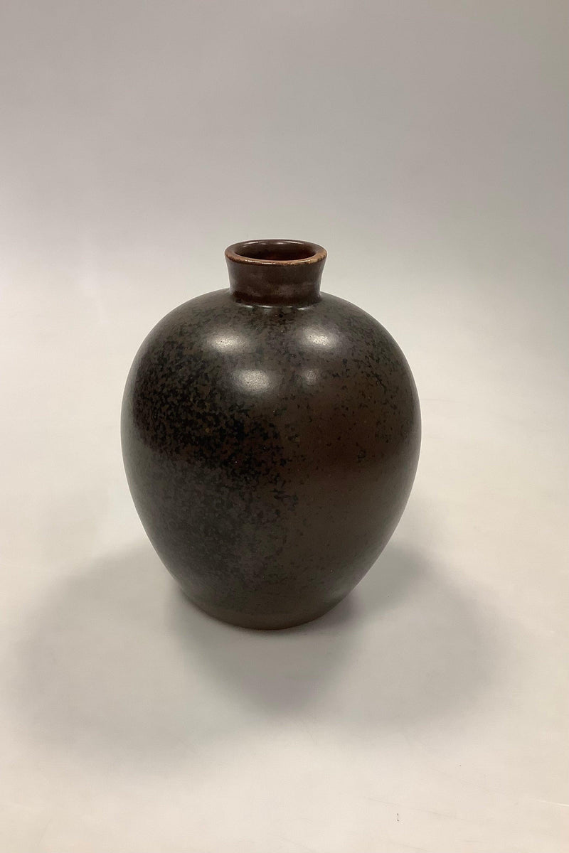 Saxbo Vase i brun farve No 99
