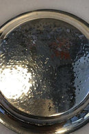 Sølv Fad/Skål Mellemøsten "Kors motiv" flaskebakke