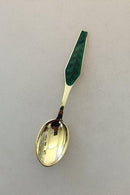 Sorenco Christmas Spoon 1966 made of gilded sterling silver with enamel. Measures 16,5 cm (6 ½")