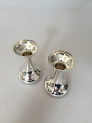 Svend Weihrauch F. Hingelberg Sterling Sølv Lysestager