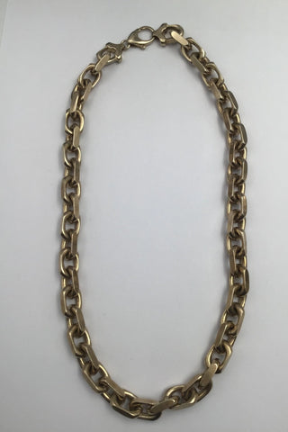 TSD Sterling Sølv Forgyldt Halskæde Anker facet