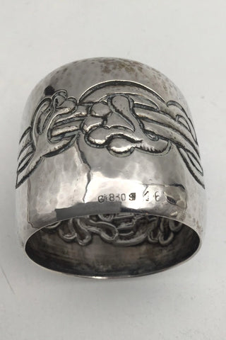 Vintage Georg Jensen Sølv Ornamental Servietring No. 16