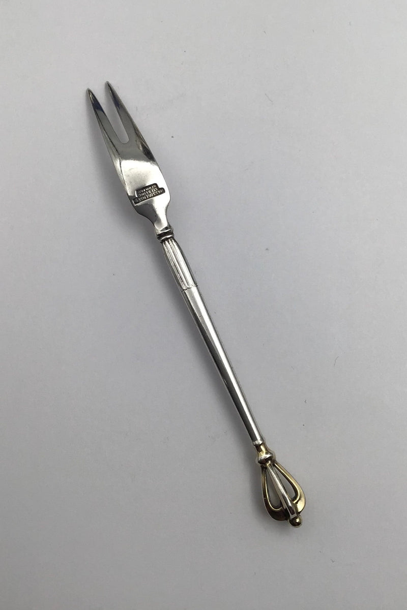 W&S Sørensen Sterling Sølv Krone Citron Gaffel