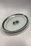 Royal Copenhagen Grøn Tranquebar Oval Serveringsfad No. 930
