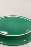 Royal Copenhagen Ursula oval Tallerken i Mørkegrøn No. 621