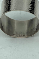 Dansk Sølv Servietring med Blomster motiv