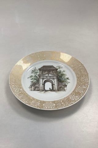 Royal Copenhagen Platte Københavnske Prospekter Kastellet No 5 Mads Stage 1977