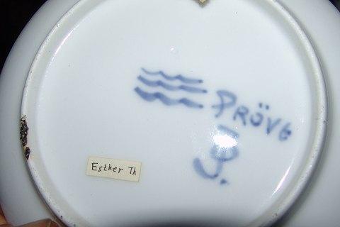 Royal Copenhagen Juleplatte 1910 Prøve Platte