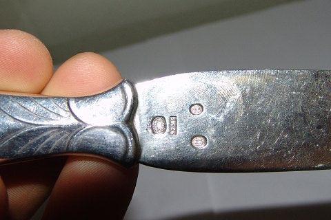 Georg Jensen Sterling Sølv Ornamental Bryllups Kagekniv No 102