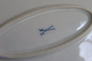Meissen Porcelain Large Oval Bowl with Rose Design