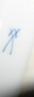 Meissener Blaue Zwiebel Set Tablett