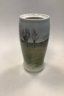 Bing og Grøndahl Art Nouveau Vase med Blomster af Clara Nielsen No. 6760 / 95