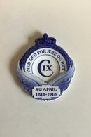 Royal Copenhagen Mindeplatte fra 1918 RC-CM179