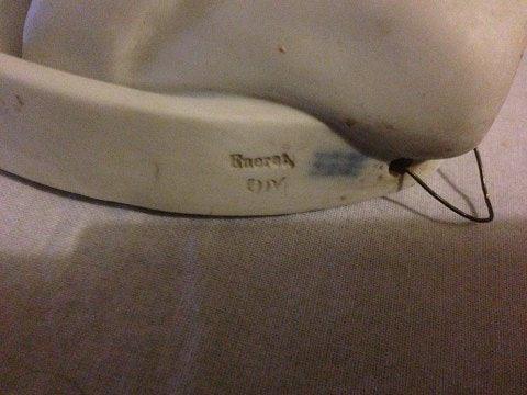 Royal Copenhagen Biscuit Pjerrot Væg vase fra 1850-1860