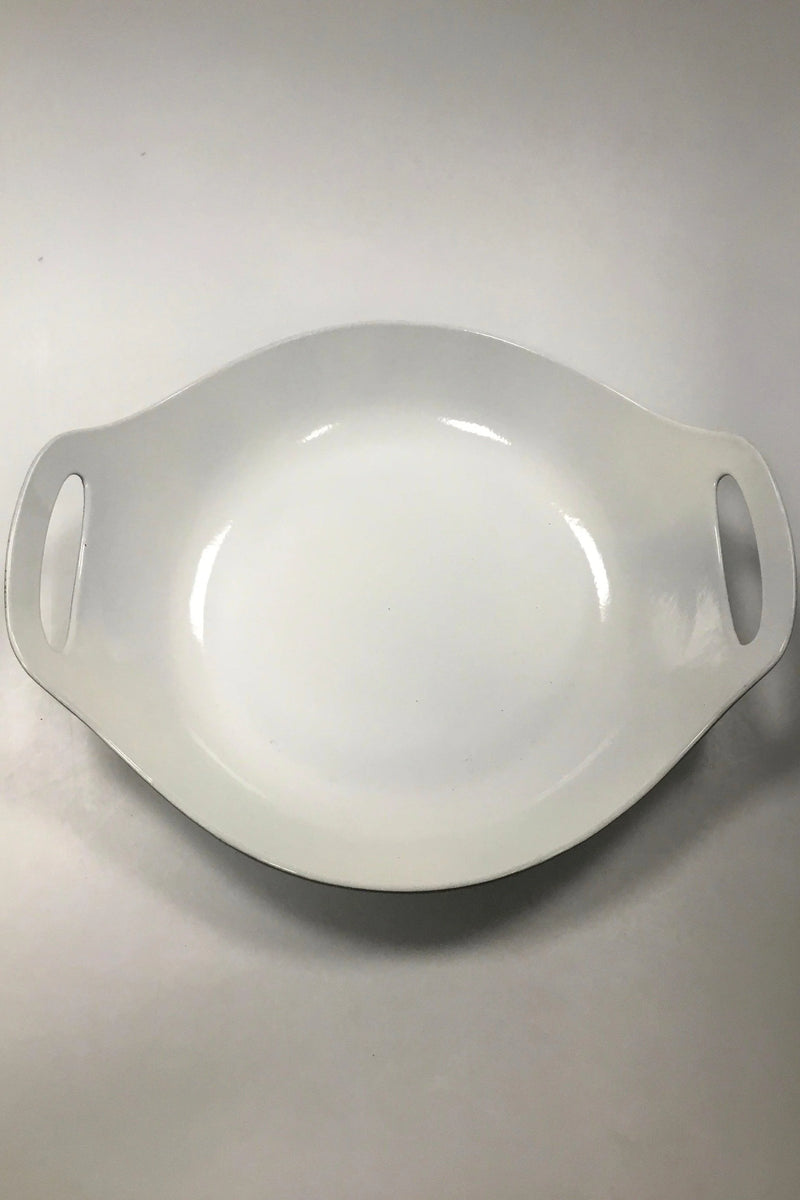 Stor Oliven Grøn emalje Jern fad / skål