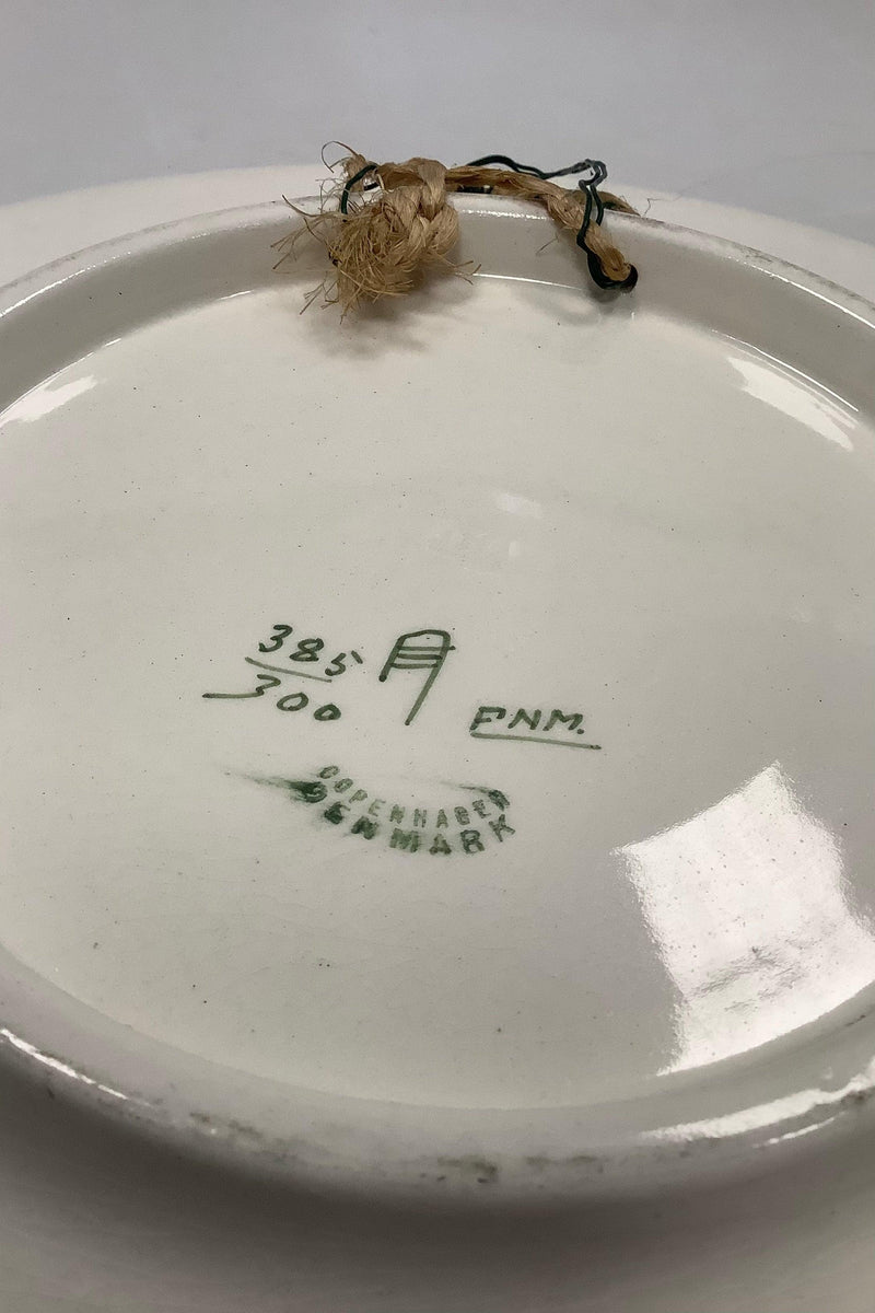 Aluminia Fajance Fad / Skål No 385/300 med Fiske motiv