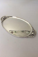 Georg Jensen Sterling Silber Magnolie Serviertablett Nr. 2H