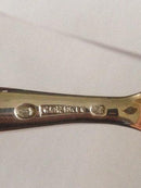 P. Hertz Sølv Krummeske fra 1870's. Måler 27,4cm