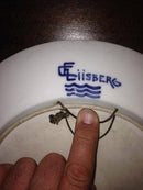 Königlicher Kopenhagener Gedenkteller von 1882 28. Juli 1907 einzigartig entworfen von Frederik Liisberg