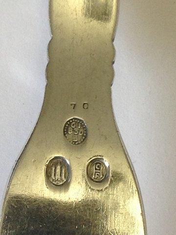 Georg Jensen Sølv Ornamental Pålægsgaffel No 70