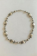 ジョージ ジェンセン スターリングシルバー ネックレス No15 シルバーストーン付き