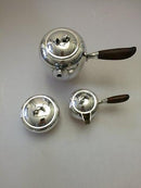 Georg Jensen Sterling Sølv Kaffekande, flødekande og sukkerskål af Harald Nielsen No 875