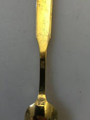 Georg Jensen Harlekin Sterling Silver Spoons gilded with enamel