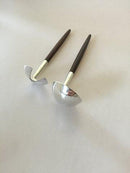 F. Hingelberg sterling sølv Salatsæt med træhåndtag