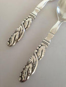 Georg Jensen Sterling Sølv Ornamental Salat Sæt No 136