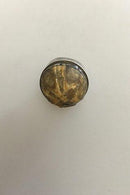 Einzigartiger Sterling Silber Ring mit versteinertem Seeigel