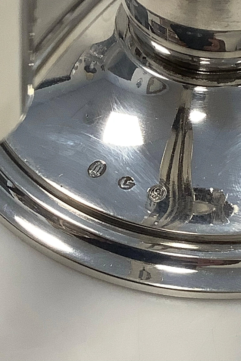 Gran og Laglye Sølv Art Deco 2 Armet Lysestage (Par)