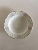 Bing & Grøndahl Sart Rosa Hejre med Guldkant Dyb Tallerken