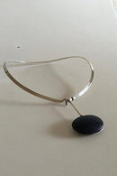 ジョージ ジェンセン スターリング シルバー トルン ネックレス No 168 ラピスラズリのペンダント No 133