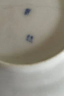 Royal Copenhagen Blauer geriffelter halber Spitzenteller 14cm alt