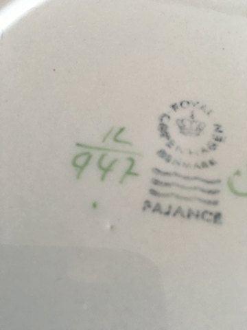 Royal Copenhagen Grøn Tranquebar Dyb Middagstallerken No 947