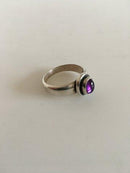 Georg Jensen Sterling Silber Ring Nr. 46C mit Amethyst.