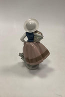 Lladro Spansk Figur af  Ung Pige No 5221