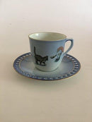 Bing & Grøndahl Harald Wiberg Julestel Kaffekop med Underkop No. 3506/305