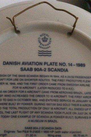 Royal Copenhagen SAS Flyver Platte No 14 1989