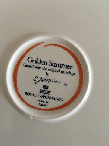 Royal Copenhagen Gylden Sommer Stor Spisetallerken No 422