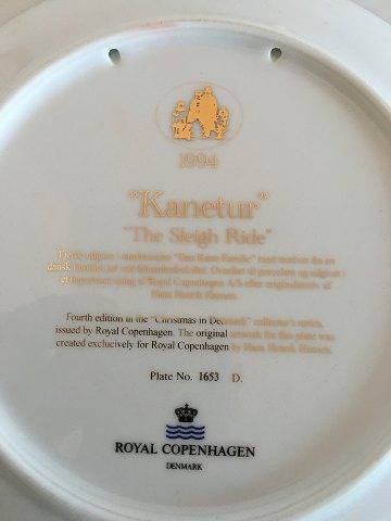 Royal Copenhagen Den Kære Familie 1994 Platte "Kanetur"